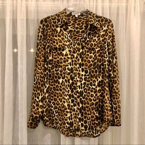 Leopard Print Express Portifino Shirt